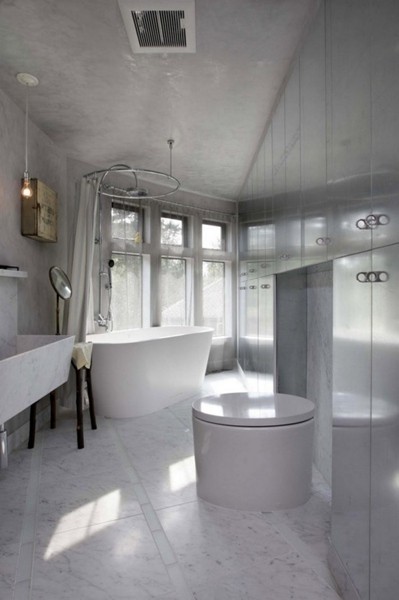 奢华大理石天然石材浴室设计(2)