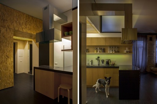 年轻夫妇颇具动感的现代公寓设计