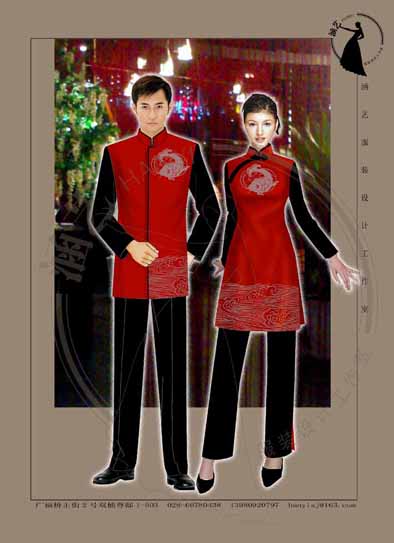 餐厅服务员服装_餐厅服务员服装矢量图_餐厅服务员