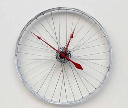 绝对环保 自行车轮毂壁挂钟 - 时尚家居 - 中华家纺网