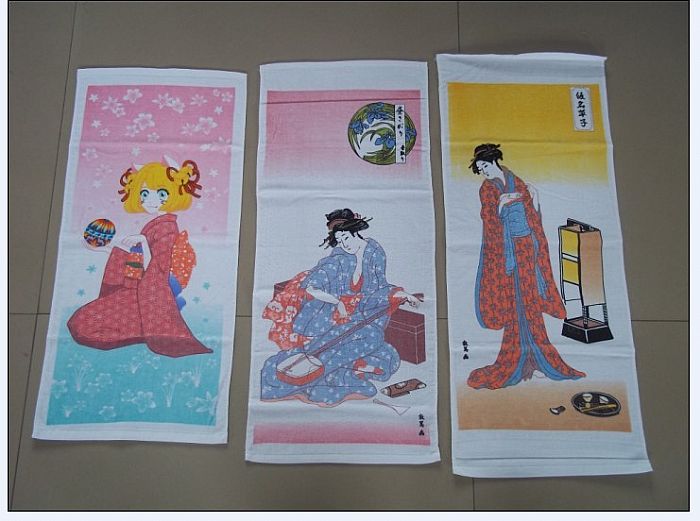 变色毛巾 用途毛巾 工艺类型割绒印花 型号001